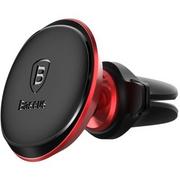 Uchwyty samochodowe do telefonów - Baseus uchwyt samochodowy magnetyczny z klipsem na kabel czerwony - miniaturka - grafika 1