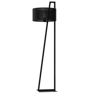 Lampa stojąca podłogowa loftowa z abażurem czarna siateczka 1xE27 15W Loft shade Luminex - Lampy stojące - miniaturka - grafika 1