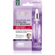 Kosmetyki pod oczy - Loreal Paris Tekstylna maska na oczy z efektem chłodzącym Revita lift Filler Cooling Eye Serum Mask) 11 g - miniaturka - grafika 1