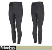Bryczesy - Eskadron Legginsy jeździeckie damskie DYNAMIC EQUESTRIAN FANATICS AW21 - - black - miniaturka - grafika 1