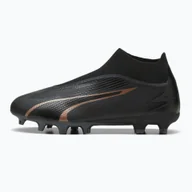 Piłka nożna - Buty piłkarskie PUMA Ultra Match + LL FG/AG puma black/copper rose - miniaturka - grafika 1
