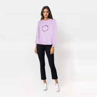 KARL Lagerfeld Bluza damska Pastel Lilac [rozmiar xs] - Bluzy damskie - miniaturka - grafika 1