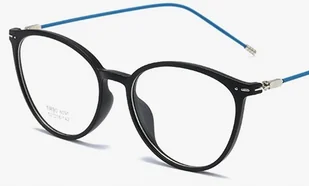 Okulary minusy kocie kujonki oczy korekcyjne -2.75 - Okulary korekcyjne, oprawki, szkła - miniaturka - grafika 1