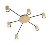 Lampy sufitowe - Redo 01-4051 - Oświetlenie punktowe NOA 6xGU10/10W/230V złote - miniaturka - grafika 1