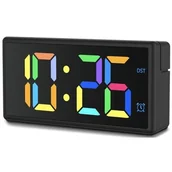 Dekoracje domu - Budzik HAMA Ibiza Czarny - miniaturka - grafika 1