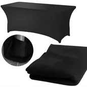 Pozostałe akcesoria fryzjerskie - eVanda Prześcieradło Na Łóżko Kosmetyczne Wielokrotnego Użytku Czarne 183x76x76 cm - miniaturka - grafika 1