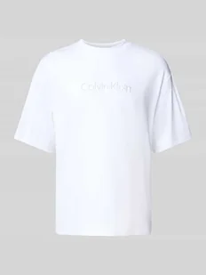 T-shirt o kroju oversized z wyhaftowanym logo - Koszulki męskie - miniaturka - grafika 1