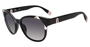 Furla Damskie okulary przeciwsłoneczne Sfu471, czarne (Shiny Black), 66 - Okulary przeciwsłoneczne - miniaturka - grafika 1
