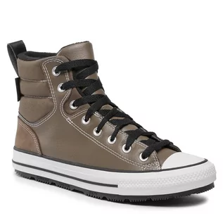 Trampki damskie - Trampki Converse Chuck Taylor All Star Berkshire Boot A04476C Taupe - grafika 1