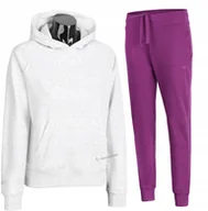 Spodnie sportowe damskie - 4F DAMSKI DRES BAWEĹNA KOMPLET BLUZA SPODNIE / rozm XL - miniaturka - grafika 1
