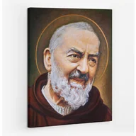 Ikony i obrazy sakralne - Święty Ojciec Pio - obraz polycanvas, 60x80 - miniaturka - grafika 1