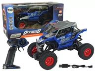 Zabawki zdalnie sterowane - Import LEANToys Terenowe Auto Off- Road Zdalnie Sterowane 2,4 GHz 1:16 Niebieskie LT-9388-0 - miniaturka - grafika 1