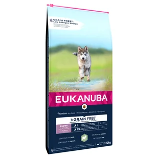 Eukanuba Grain Free Puppy Large Breed, jagnięcina - 12 kg - Sucha karma dla psów - miniaturka - grafika 1
