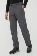 Spodnie sportowe męskie - Jack Wolfskin spodnie outdoorowe Canyon męskie kolor szary - miniaturka - grafika 1