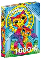 Puzzle - Enjoy, Puzzle - Kot i kotek, 1000 el. - miniaturka - grafika 1
