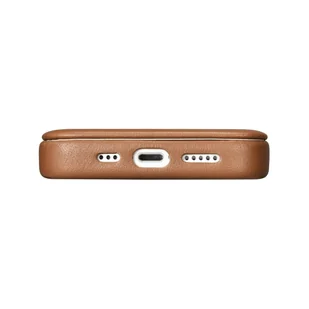 iCarer CE Premium Leather Folio Case skórzane etui iPhone 14 Pro z klapką magnetyczne MagSafe brązowy (WMI14220714-BN) - Etui i futerały do telefonów - miniaturka - grafika 10