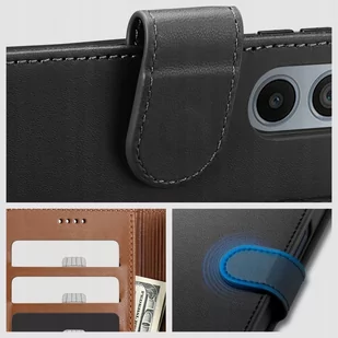 Etui Wallet Braders do Xiaomi Redmi Note 12 4G / LTE Black - Etui i futerały do telefonów - miniaturka - grafika 3