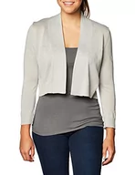Swetry damskie - Calvin Klein Sweter damski Shrug, Dzianina srebrna lureksowa, XL - miniaturka - grafika 1