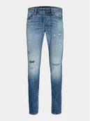 Spodnie męskie - Jack & Jones Jeansy Glenn 12253296 Niebieski Slim Fit - miniaturka - grafika 1