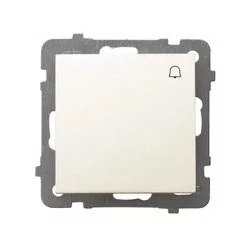 Ospel AS ECRU WYŁĄCZNIK ZWIERNY DZWONEK ŁP-6G/M/27 - Wyłączniki światła i elektryczne - miniaturka - grafika 1