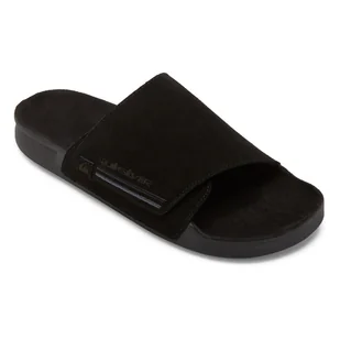 Męskie Klapki QUIKSILVER RIVI SUEDE RF AQYL101378-KVJ1 – Czarny - Klapki i japonki męskie - miniaturka - grafika 1