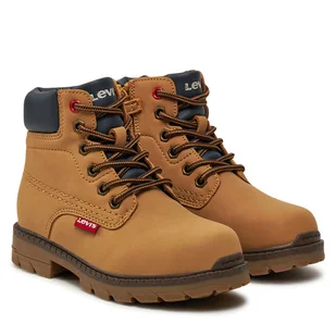 Trzewiki Levi's® VFOR0050S Brązowy - Buty dla chłopców - miniaturka - grafika 1