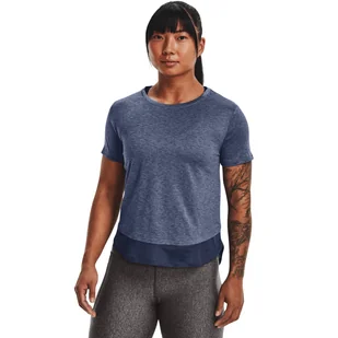 Damska Koszulka z krótkim rękawem UNDER ARMOUR UA TECH VENT SS 1366129-767 – Granatowy - Koszulki i topy damskie - miniaturka - grafika 1