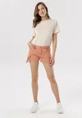 Spodenki damskie - Pomarańczowe Szorty Vivialori - miniaturka - grafika 1