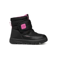 Śniegowce damskie - Dziecięce Śniegowce GEOX J WILLABOOM GIRL B A J46HWC-0FU54-C0922J – Czarny - miniaturka - grafika 1