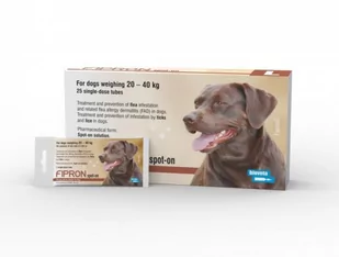 Bioveta Fipron L - roztwór do nakraplania dla psów od 20 do 40 kg przeciwko pchłom i kleszczom - Artykuły przeciw pasożytom - miniaturka - grafika 1