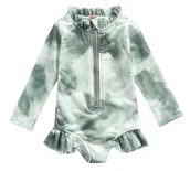 Stroje kąpielowe dla dziewczynek - STRÓJ KĄPIELOWY JEDNOCZĘŚCIOWY KOMBINEZON TIE DYE UV UPF50+ 86/92 1-2LAT - miniaturka - grafika 1