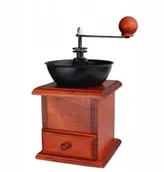 Młynki do kawy - Tradycyjny ręczny młynek drewniany do kawy mahoniowy - miniaturka - grafika 1