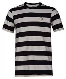 Hurley chłopięcy B Custom Striped Top Ss T-Shirt szary Oil Grey L BQ0591 - Koszulki i topy damskie - miniaturka - grafika 1