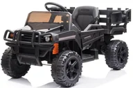 Pojazdy elektryczne dla dzieci - Auto na akumulator Farmer Pick-Up Czarny - miniaturka - grafika 1