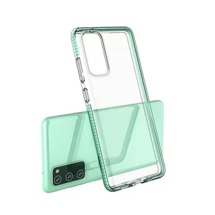 Spring Case pokrowiec żelowe etui z kolorową ramką do Samsung Galaxy A72 4G jasnoniebieski - Etui i futerały do telefonów - miniaturka - grafika 1