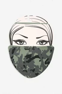 Maseczka Ochronna Wielorazowa z Nadrukiem Moro Marilyn - MARILYN - Maseczki ochronne i antywirusowe - miniaturka - grafika 1