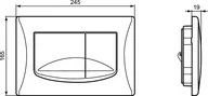 Przyciski spłukujące - Ideal Standard ProSys Solea Przycisk WC biały R0109AC - miniaturka - grafika 1