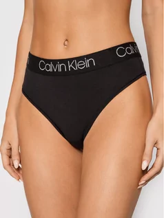 Majtki damskie - Calvin Klein Underwear Stringi 000QD3754E Czarny - grafika 1