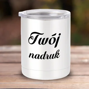 Prosty, biały kubek 300 ml z podwójnymi ściankami z Twoim nadrukiem - Kubki - miniaturka - grafika 1