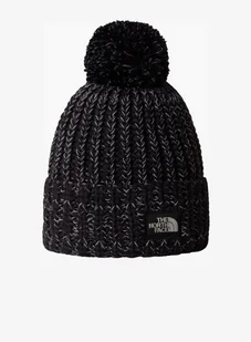 Czapka zimowa The North Face Cozy Chunky Cabin Beanie - tnf black/white dune - Czapki męskie - miniaturka - grafika 1