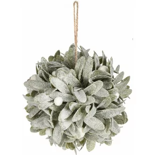 Świąteczna wisząca Kula białe jagody - Ozdoby bożonarodzeniowe - miniaturka - grafika 1