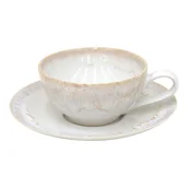 Filiżanki - Biała kamionkowa filiżanka 200 ml Taormina – Casafina - miniaturka - grafika 1