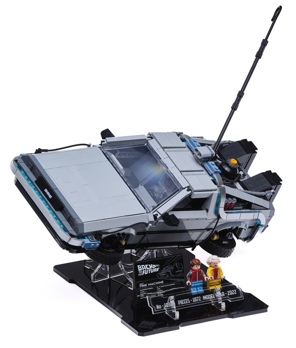 Podstawka Blacked Brick do LEGO 10300 Creator Expert Wehikuł czasu DeLorean / Blacked Brick
