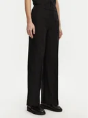 Spodnie damskie - Calvin Klein Spodnie palazzo K20K208381 Czarny Wide Leg - miniaturka - grafika 1