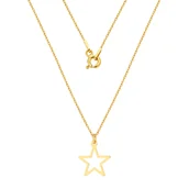 Naszyjniki - Złoty naszyjnik z gwiazdką - miniaturka - grafika 1