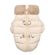 Płaszcze damskie - MARSHMALLOW QUILTED JUMPER Płaszcz dla psa Beżowy XXL - miniaturka - grafika 1