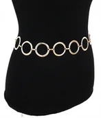 Paski - Pasek Złoty Na Talię Metalowy Łańcuch Oczka - miniaturka - grafika 1