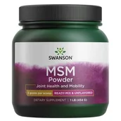 Suplementy naturalne - SWANSON MSM proszek 454 g - miniaturka - grafika 1