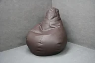 Pufy i podnóżki - Pufa Brąz Gruszka B 3021 - miniaturka - grafika 1