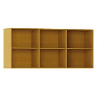 Meblościanki - Biblioteka INTEGRO z półkami, wyższa, 835 x 1750 x 400 mm, 6 półek, czereśnia - miniaturka - grafika 1